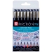 Marker-Set Talens Sakura Pigma Micron PN 8 Stücke Bunt