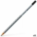 Potlood met Gum Faber-Castell Grip 2001 Ecologisch Grijs HB (12 Stuks)