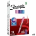 Permanente markeerstift Sharpie Paars Roze Turkoois (12 Stuks)