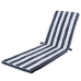 Coussin pour chaise longue 190 x 55 x 4 cm Bleu