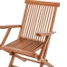 Vrtni stol Kayla 56 x 60 x 90 cm Natur Teak