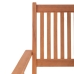 Garden chair Kate 51 x 60 x 90 cm Natural Acacia