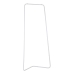 Coat rack 81 x 38 x 182 cm Metal White