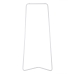 Coat rack 81 x 38 x 182 cm Metal White