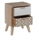 Nightstand KENSY 40 x 30 x 55 cm Natural Wood White