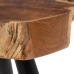 Table d'appoint Naturel Noir bois de teck 60 x 60 x 50 cm