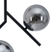 Deckenlampe 50 x 15 x 54 cm Kristall Schwarz Metall