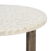 Table d'appoint Beige Marron Nacre noire 40 x 40 x 45 cm Bois MDF