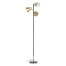 Floor Lamp 30 x 30 x 155 cm Black Golden Metal