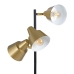 Vloerlamp 30 x 30 x 155 cm Zwart Gouden Metaal