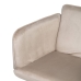 Poltrona Tessuto Sintetico Beige Metallo