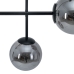 Ceiling Light Ø 14 cm 70 x 18 x 90 cm Crystal Black Metal