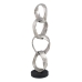 Figura Decorativa 21 x 15 x 63 cm Negro Plata