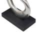 Decoratieve figuren 18,5 x 8 x 34 cm Zwart Zilver