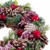 Advent wreathe Red Multicolour Plastic Foam Pineapples 35 x 35 x 9 cm