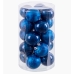 Kerstballen Blauw Plastic 6 x 6 x 6 cm (20 Stuks)