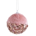 Christmas Baubles Pink Golden Polyfoam Fabric 6 x 6 x 6 cm (10 Units)