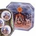 Kerstballen Multicolour Papier Polyfoam Geboorte/Bethlehem 7,5 x 7,5 x 7,5 cm (5 Stuks)