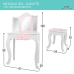 Dressing Table with Stool Teamson Pink White Spots 63 x 100 x 29 cm