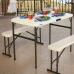 Vouwtafel Lifetime Crème 106,5 x 73,5 x 61 cm Staal Plastic