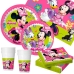 Party supply set Minnie Mouse Happy Deluxe 89 Pieces 16