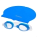 Badmuts en Zwembril AquaSport Blauw Kinderen Plastic (12 Stuks)