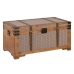 Lot de paniers 90 x 47 x 45 cm Tissu Synthétique Bois Carreaux (3 Pièces)