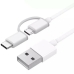 Cablu USB la Micro USB și USB-C Xiaomi SJV4082TY 1 m