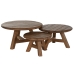 Set of 3 tables Home ESPRIT tiikki 80 x 80 x 43 cm