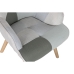 Fotel Home ESPRIT Poliészter Fém Fa MDF 68 X 78 X 95 cm