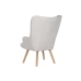 Armchair Home ESPRIT Polyester Metal MDF Wood 68 X 78 X 95 cm