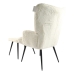 Poltrona Home ESPRIT Bianco Poliestere Metallo 72 X 74 X 97 cm