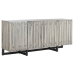 Aparador Home ESPRIT Branco Metal Madeira de mangueira 180 X 38,7 X 80 cm