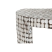 Jeu de 2 tables Home ESPRIT Blanc écorce d'arbre Fibres de coco 90 x 90 x 45 cm