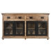 Sideboard Home ESPRIT Black Natural Iron Mango wood 180 x 40 x 100 cm