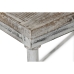 Mesa de Jantar Home ESPRIT Branco Ferro Madeira de mangueira 160 X 90 X 80 cm