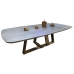 Middagsbord Home ESPRIT Keramikk Teak 240 X 120 X 78 cm