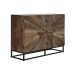 Dientafel Home ESPRIT Zwart Natuurlijk Gerecycleerd Hout 120 x 40 x 85 cm