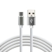 Kabel USB EverActive CBS-1CW Bela 1 m