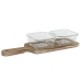 Snackdienblad Home ESPRIT Natuurlijk 320 ml 36 x 11 x 6 cm