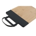 Cutting board Home ESPRIT Black Natural Polyurethane Bamboo 35,5 x 21 x 1,1 cm