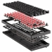 Clavier sans fil Newskill Noir Espagnol Qwerty