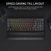 Безжична клавиатура Corsair Черен Испанска Qwerty