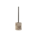 Toilet Brush Home ESPRIT Cream Silver Resin Polyethylene 10,5 x 10,5 x 37 cm