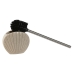 Brosse de salle de wc Home ESPRIT Gris Crème Résine Acier inoxydable 13,5 X 10 X 37 cm (2 Unités)