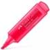 Marcador Fluorescente Faber-Castell Vermelho (10 Unidades)