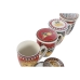 Set 4 Hrnků Home ESPRIT Žlutý Červený Moderní/jazz Citrón 380 ml (4 kusů)