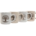 Кружка Mug Home ESPRIT Белый Бежевый традиционный Дерево жизни 330 ml (4 штук)