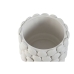 Vaso Home ESPRIT Bianco Gres Mediterraneo 22 X 22 X 17,5 cm