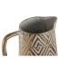 Vaso Home ESPRIT Branco Dourado Metal Moderno 24,5 X 24,5 X 66 cm